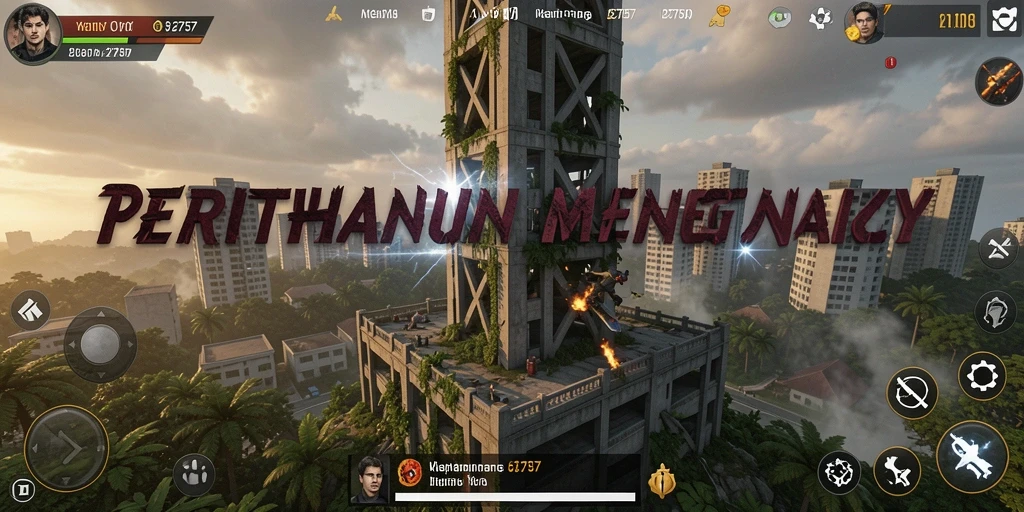 Tampilan gameplay menegangkan dari 2757 saat mempertahankan menara.