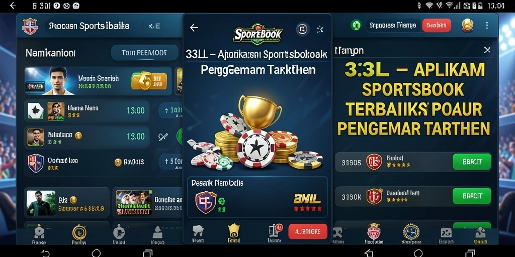 Tampilan gameplay Sportsbook yang menarik dan interaktif.