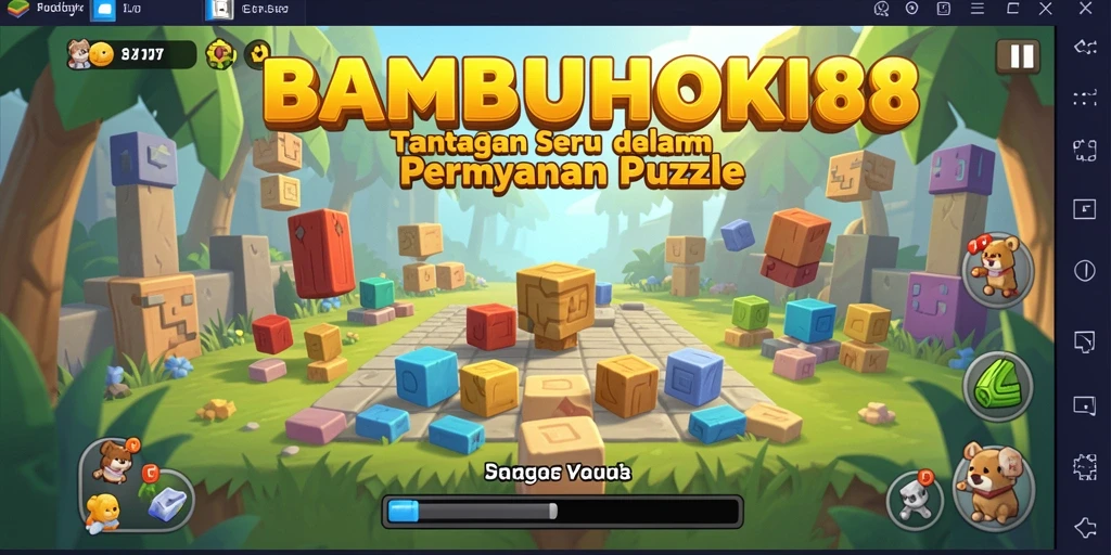Tampilan permainan BAMBUHOKI88 yang menakjubkan dengan beragam puzzle menarik.