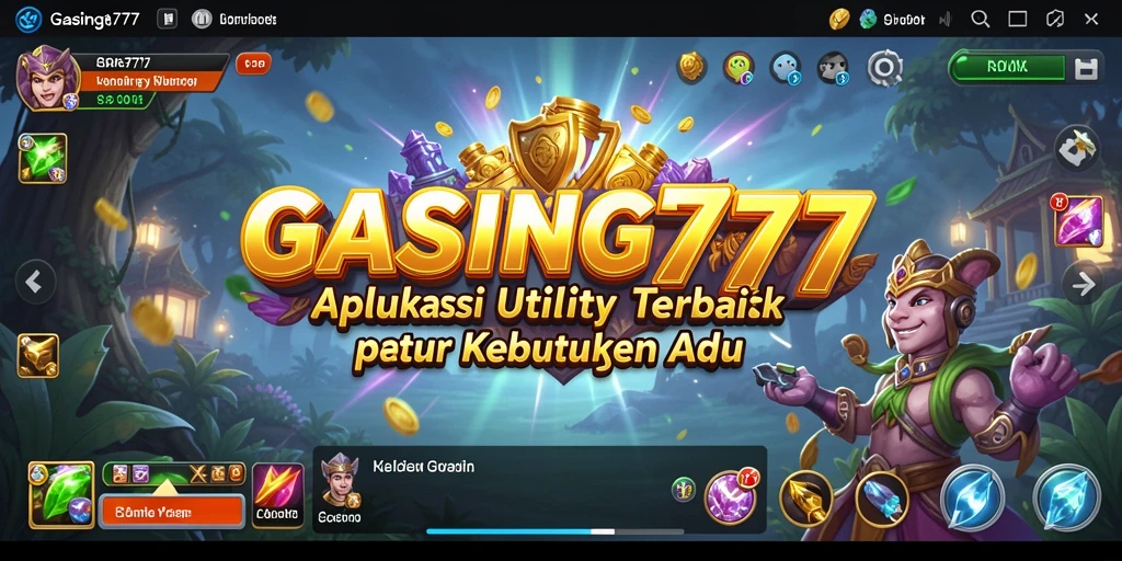 Screenshot utama GASING777 menampilkan antarmuka aplikasi yang user-friendly untuk kebutuhan Utility.