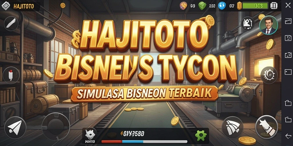 Screenshot gameplay HAJITOTO yang menunjukkan manajemen bisnis Tycoon.