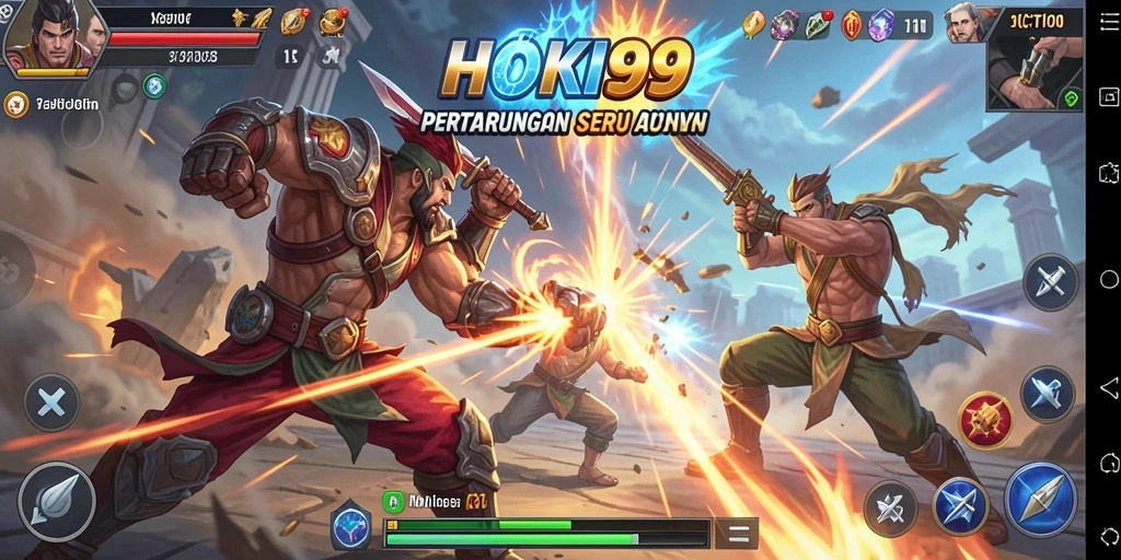 Tampilan gameplay HOKI99 yang mendebarkan dengan aksi seru.