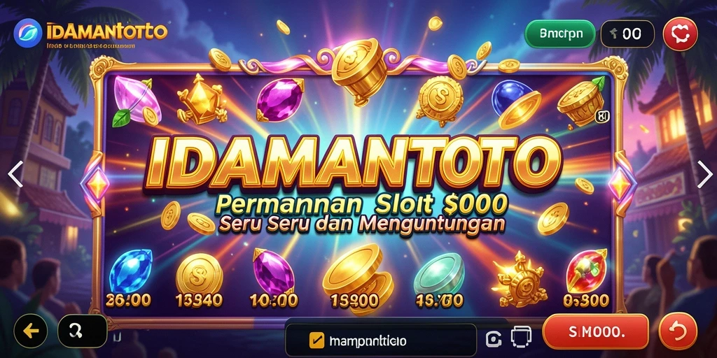 Tampilan permainan Slot IDAMANTOTO yang menarik dan mengasyikkan.