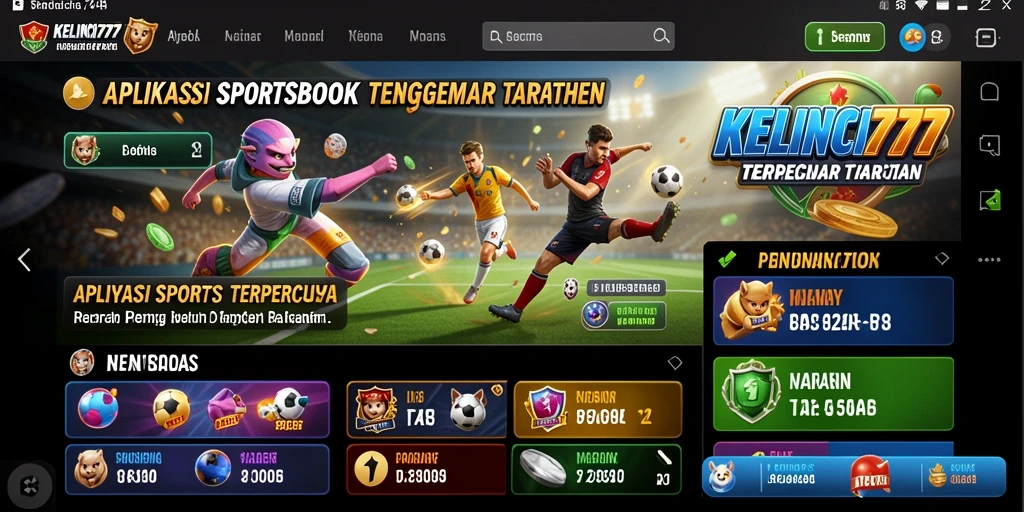 Tampilan gameplay menarik pada aplikasi Sportsbook KELINCI777.