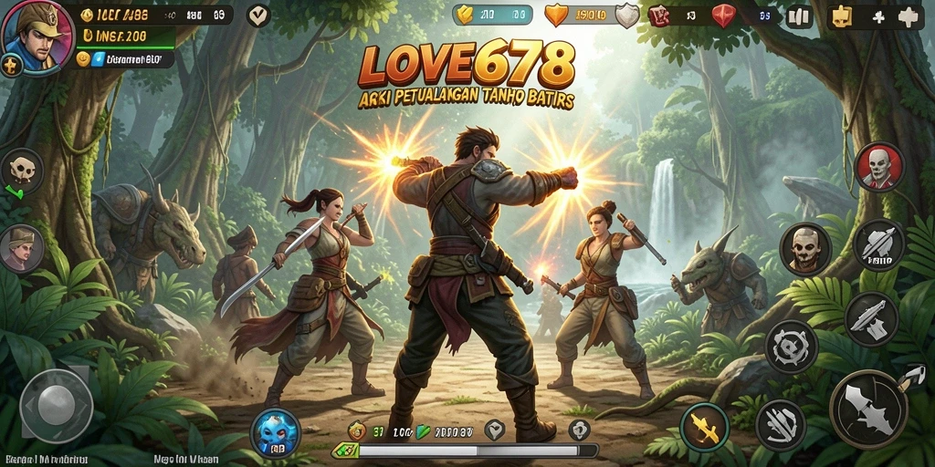 Tampilan gameplay seru di LOVE678 dengan aksi yang menegangkan.
