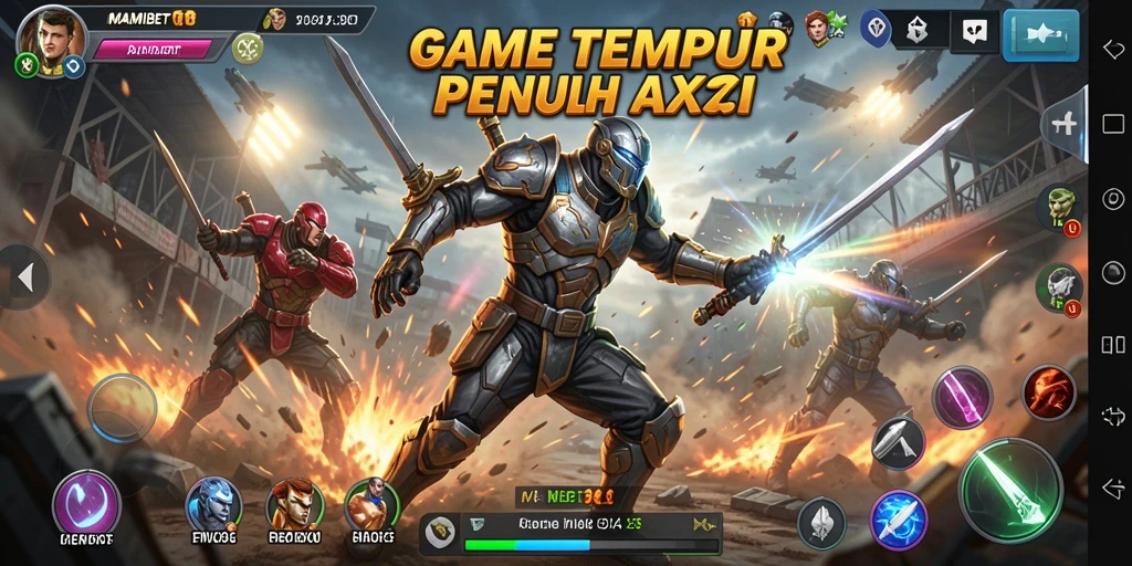 Screenshot MAMIBET yang menampilkan aksi pertarungan yang intens.