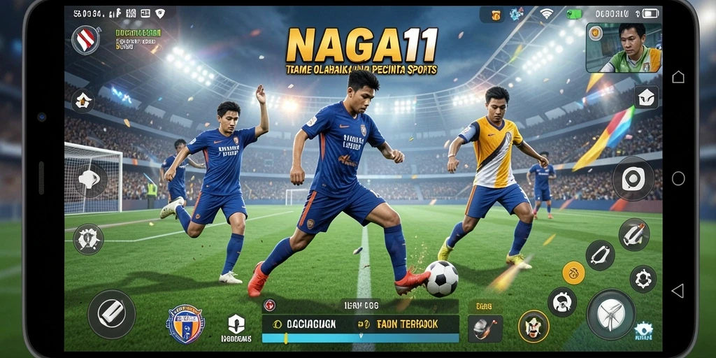 Tampilan utama NAGA11 dengan aksi seru dalam olahraga.