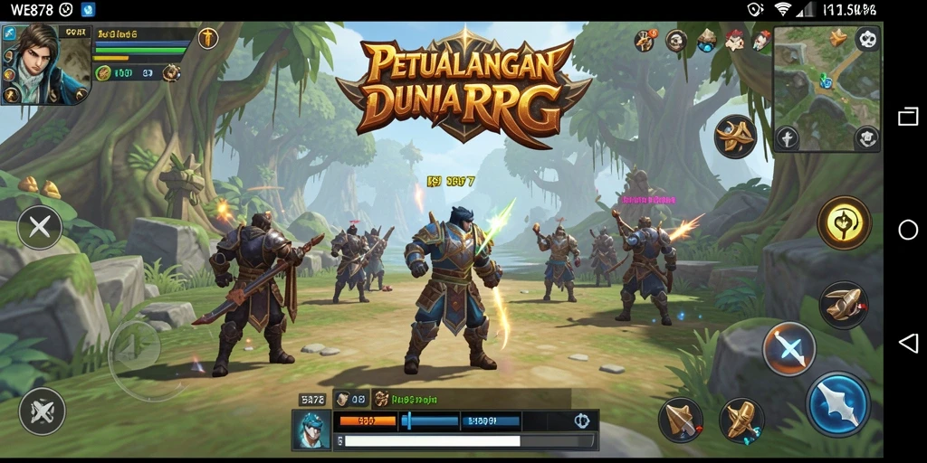 Tampilan gameplay yang menakjubkan di dunia RPG WE878.
